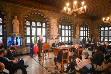 Genova, palazzo San Giorgio - dibattito pubblico su nuova diga f