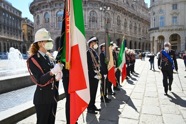 Genova, piazza De Ferrari - festa della polizia locale