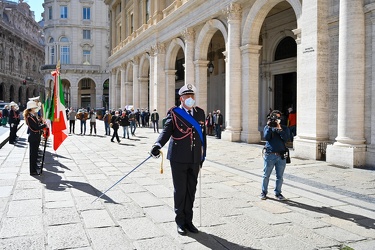 Genova, piazza De Ferrari - festa della polizia locale