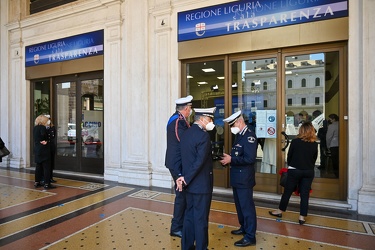 Genova, piazza De Ferrari - festa della polizia locale