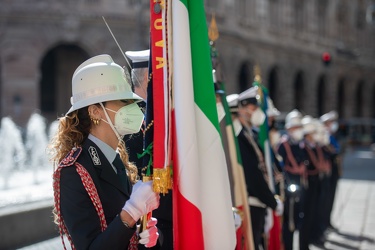 Genova, piazza De Ferrari - festa della polizia locale