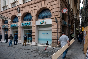 Genova, piazza Banchi - rinnovata sede filiale smart Carige