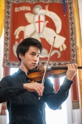Genova, palazzo Tursi - violinista vincitore premio Paganini 201