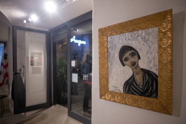 Genova, piazza Giustiniani - inaugurazione mostra Silvestro Pint