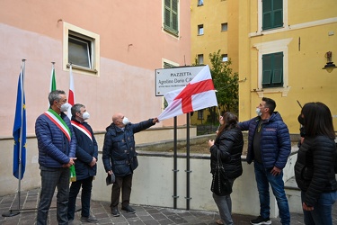 Genova, centro storico - intitolazione piazzetta a Agostino Dari