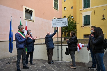 Genova, centro storico - intitolazione piazzetta a Agostino Dari