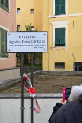 Genova, centro storico - intitolazione piazzetta a Agostino Dari