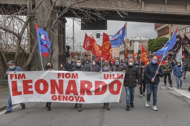 protesta lavoratori Leonardo 12032021