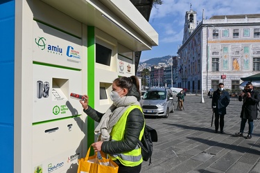 Genova, fermata metro San Giorgio, porto antico - inaugurato sis