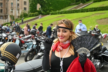 Genova - raduno motociclistico in piazza della Vittoria