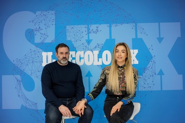 Genova, redazione Secolo XIX - intervista a Fausto Brizzi e Silv