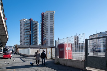 Genova, San Benigno - zona via di Francia, via Albertazzi - area