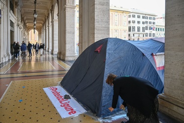 Genova, piazza De Ferrari - movimento protesta ligure ristorator
