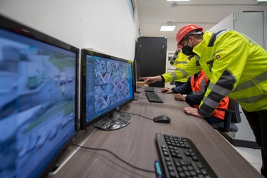 Genova, press tour dentro la struttura del ponte San Giorgio