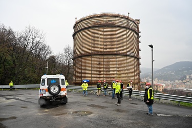 Genova, press tour dentro la struttura del ponte San Giorgio