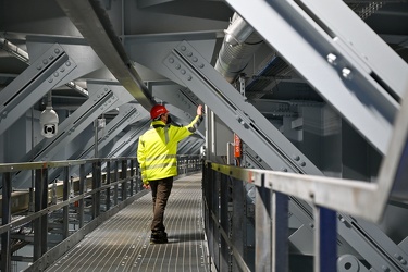 Genova, press tour dentro la struttura del ponte San Giorgio