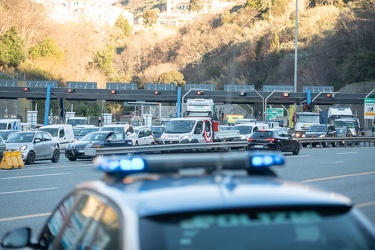 Genova, lunedi mattina traffico causa chiusure autostrada