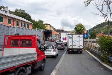 Genova, casello autostrada Ge Est - traffico in ingresso causa f