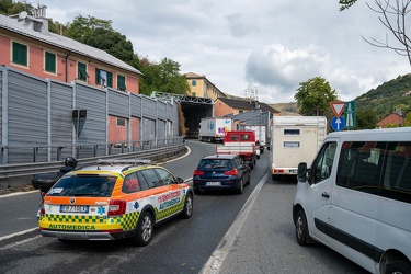 Genova, casello autostrada Ge Est - traffico in ingresso causa f