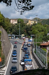 Genova, casello autostrada Ge Est - traffico in ingresso causa f