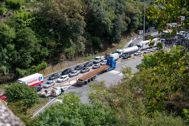 Genova, casello autostrada Ge Est - traffico in ingresso causa f