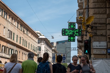 Genova, allerta caldo bollino arancione