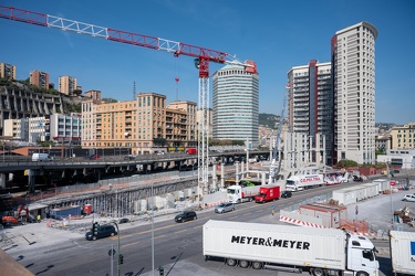 Genova, san Benigno - avanzamento lavori cantiere Esselunga