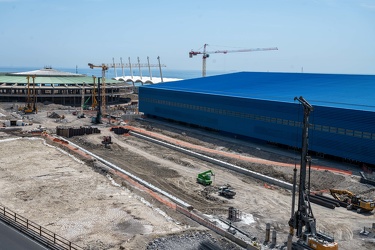 Genova, avanzamento lavori cantiere waterfront levante ex fiera