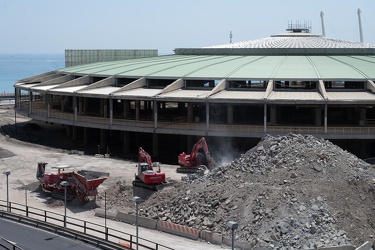 Genova, avanzamento lavori cantiere waterfront levante ex fiera