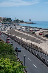 Genova, avanzamento lavori cantiere waterfront levante ex fiera