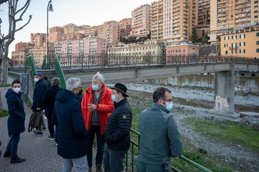Genova, tratto terminale del Bisagno - sopralluogo cinghiali per