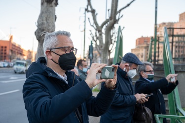 Genova, tratto terminale del Bisagno - sopralluogo cinghiali per