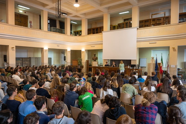 Genova, liceo classico D'Oria - concerto e incontro con Andrea D