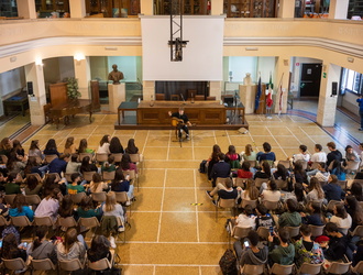Genova, liceo classico D'Oria - concerto e incontro con Andrea D