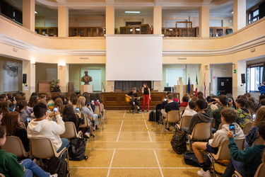 Genova, liceo classico D'Oria - concerto e incontro con Andrea D