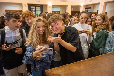 Genova, liceo classico D'Oria - concerto e incontro con Andrea D