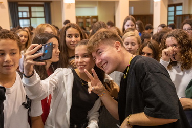 Genova, liceo classico D'Oria - concerto e incontro con Andrea D