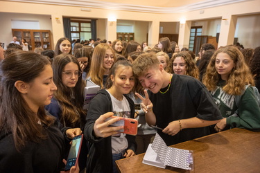 Genova, liceo classico D'Oria - concerto e incontro con Andrea D