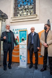 Genova, piazza Fontane Marose - presentazione sistema pagamento 