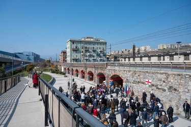 Genova, cornigliano - inaugurazione giardini Donne di Corniglian