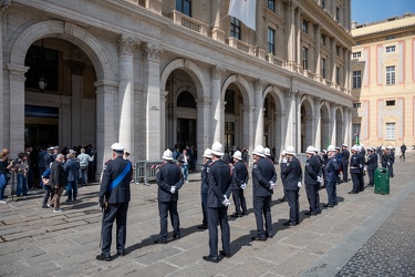 Genova, piazza De Ferrari - festa della polizia locale