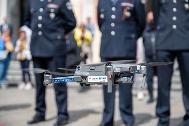 Genova, piazza De Ferrari - festa della polizia locale