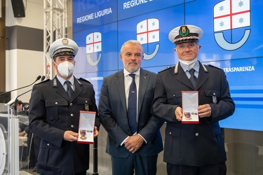 Genova, piazza De Ferrari - festa della polizia locale 