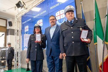 Genova, piazza De Ferrari - festa della polizia locale