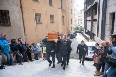 Genova, chiesa Santa caterina - funerali - Ucciso da una freccia