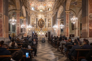 Genova, chiesa Santa caterina - funerali - Ucciso da una freccia