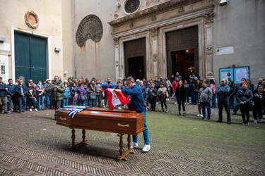 Genova, chiesa Santa caterina - funerali - Ucciso da una freccia