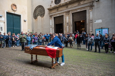 Genova, chiesa Santa caterina - funerali - Ucciso da una freccia