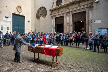 Genova, chiesa Santa caterina - funerali - Ucciso da una freccia