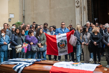 Genova, chiesa Santa caterina - funerali - Ucciso da una freccia